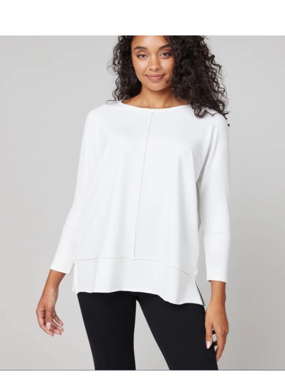 SPANX Perfect Length Top, Dolman 3/4 Sleeve  Shirt Sz M